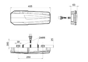 Задний комбинированный фонарь MAVIC LZD 3194/AMP