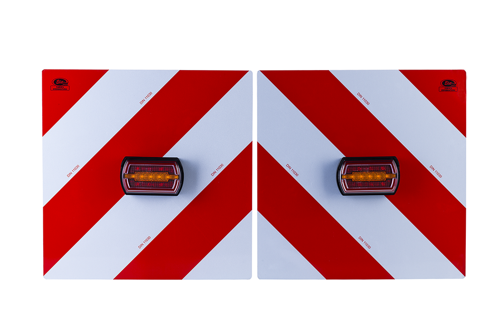 Комплект светодиодных ламп 12/24 В с табличками для негабаритного транспорта, с разъёмом и вилкой типа Superseal